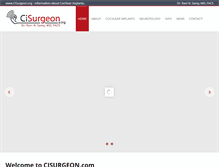 Tablet Screenshot of cisurgeon.org